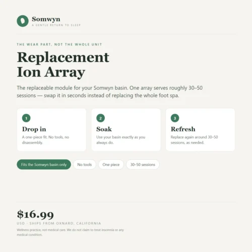 Somwyn Replacement Ion Array - the replaceable ion module for the Somwyn foot basin